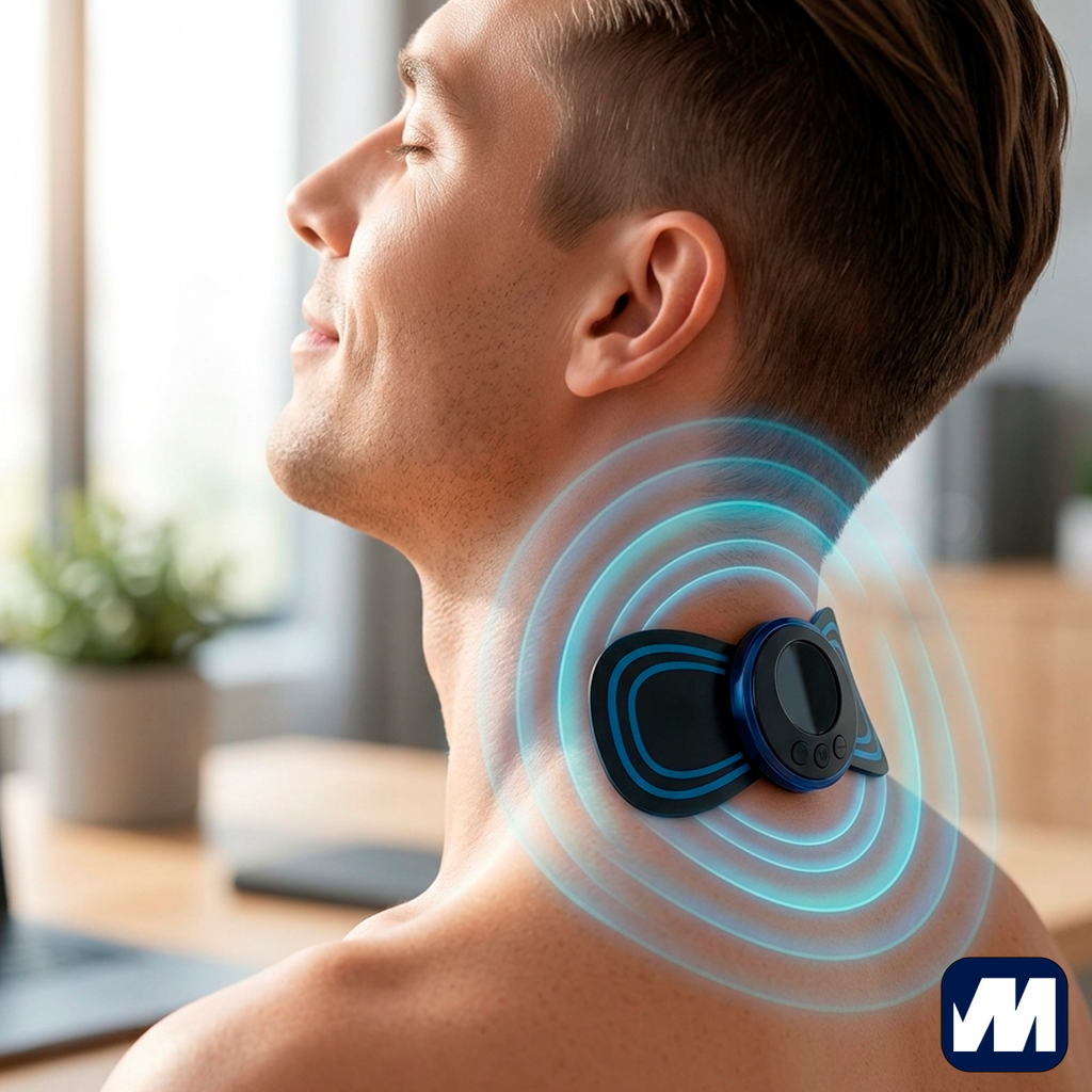 Masajeador Cervical EMS con Electroestimulación y Calor