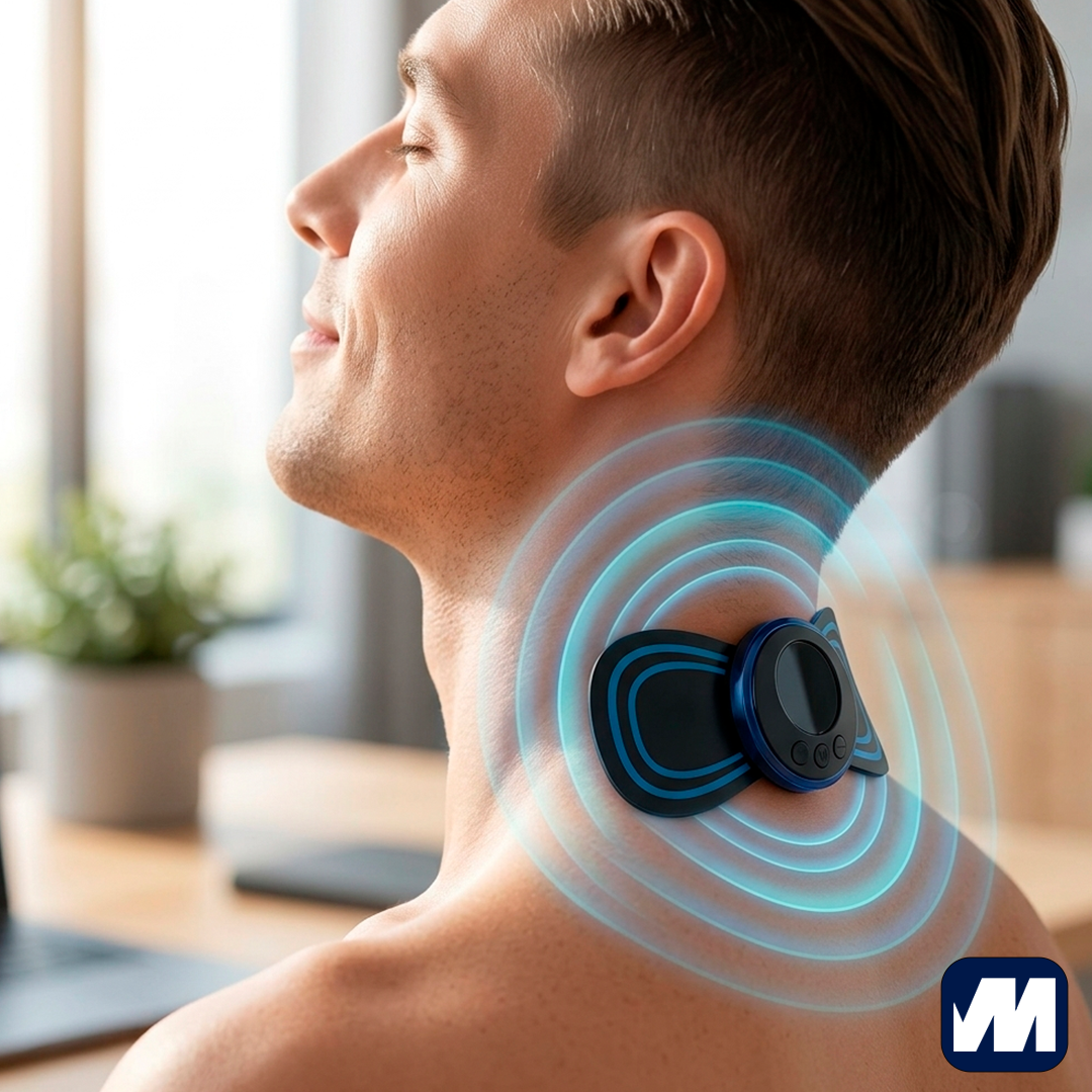 Masajeador Cervical EMS con Electroestimulación y Calor