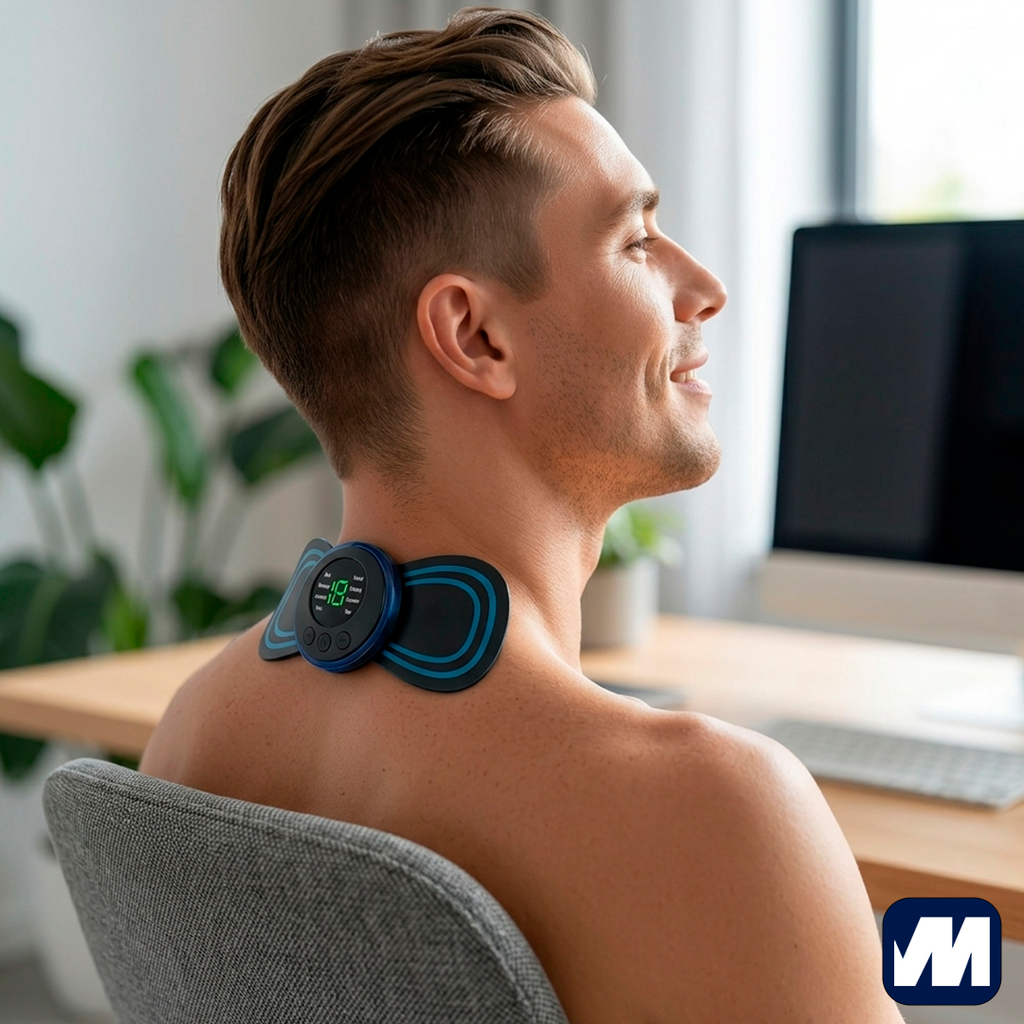 Masajeador Cervical EMS con Electroestimulación y Calor
