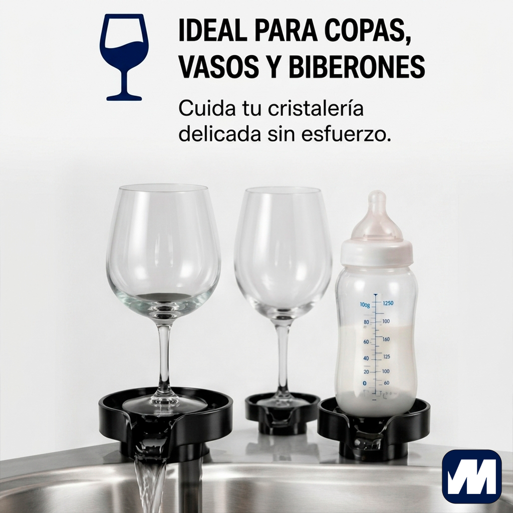 Lava vasos y copas en solo 3 segundos sin esfuerzo